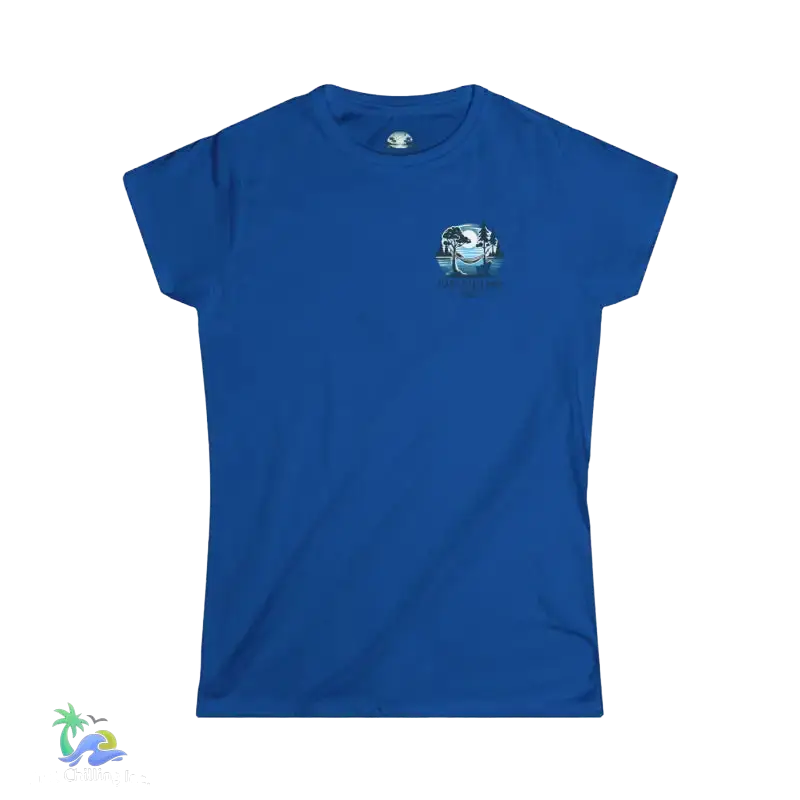 Women’s Softstyle Tee Just chilling by the lake in a hammock - T-Shirt
