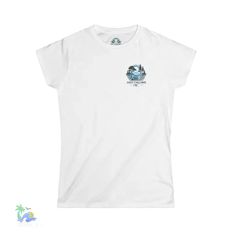 Women’s Softstyle Tee Just chilling by the lake in a hammock - T-Shirt