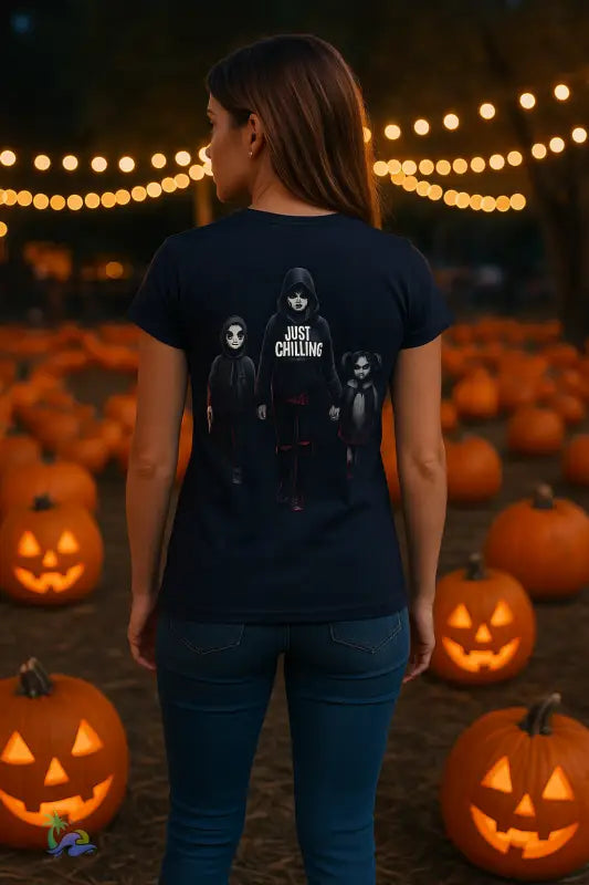 Women’s Softstyle Tee momma Halloween dark humor tee - Navy / S - T-Shirt