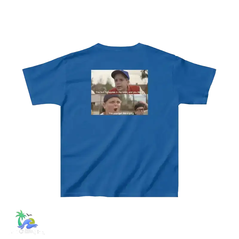 You play ball like a girl - The sandlot tee - XS / Royal - Kids clothes