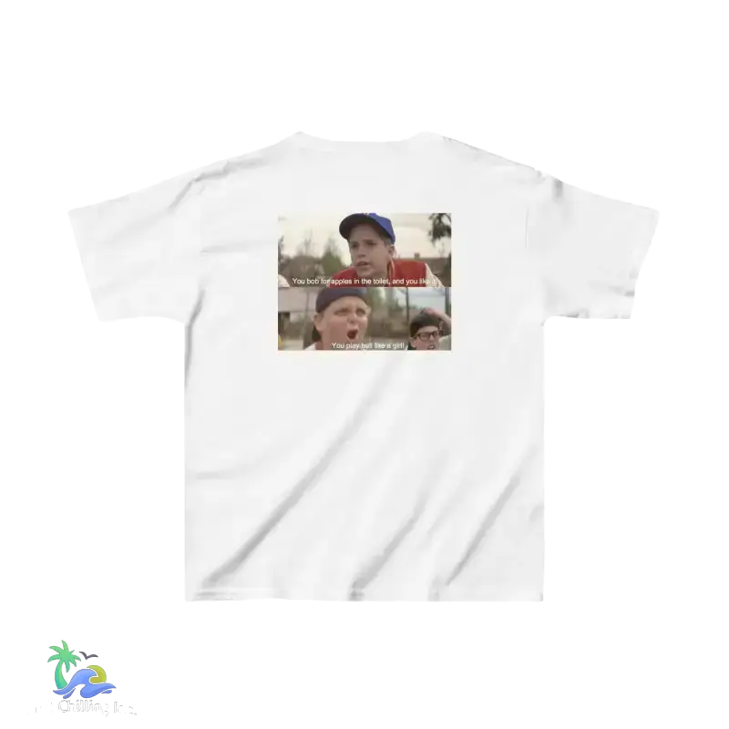 You play ball like a girl - The sandlot tee - XS / White - Kids clothes