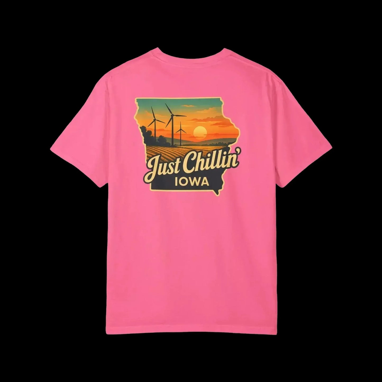 Garment Dyed T-Shirt - Unisex Cotton Tee With Unique Color Texture & Relaxed Fit - Just Chilling Inc.