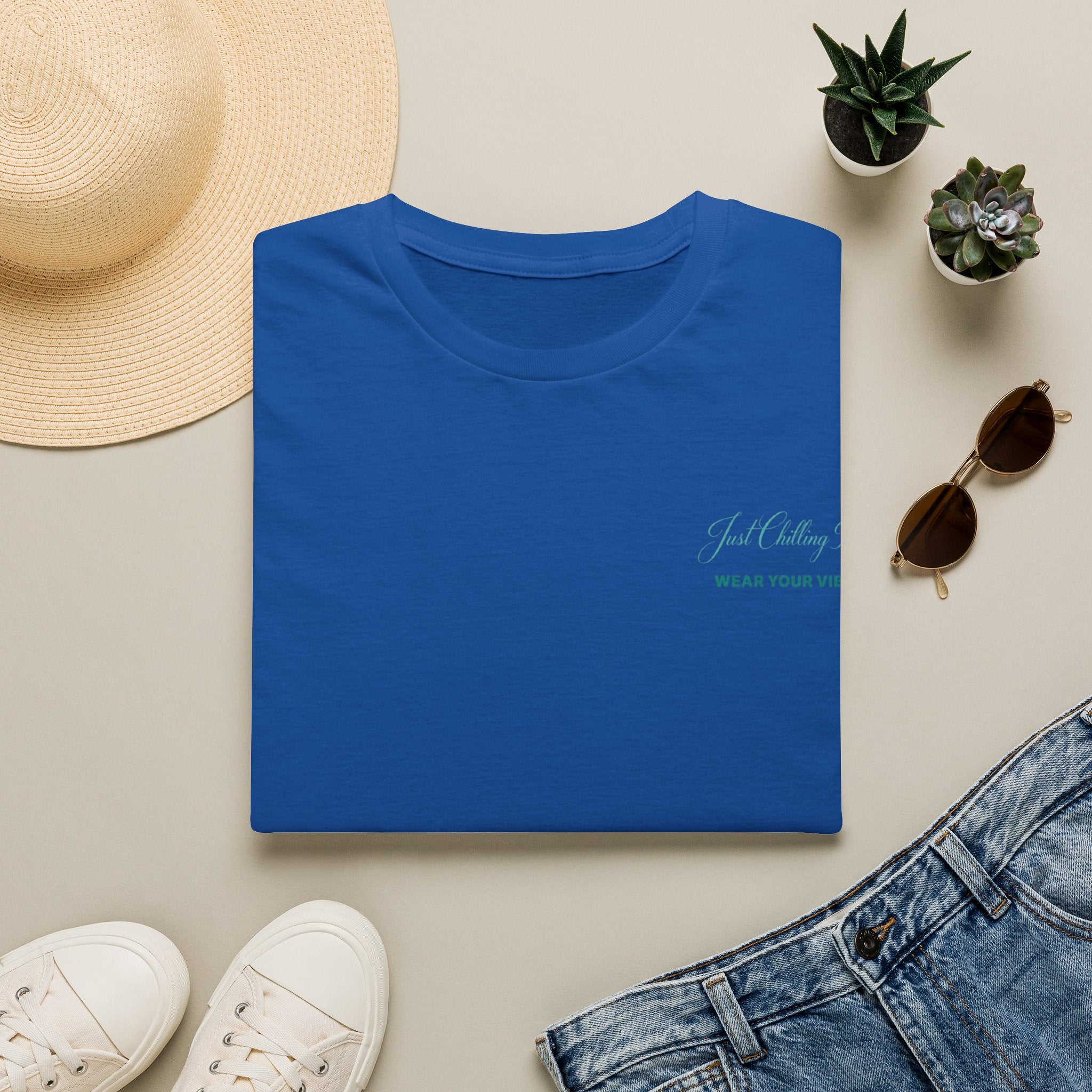 Just Keep Going T-Shirt – Minimal Inspirational "Wear Your Vibe" Chest Tee