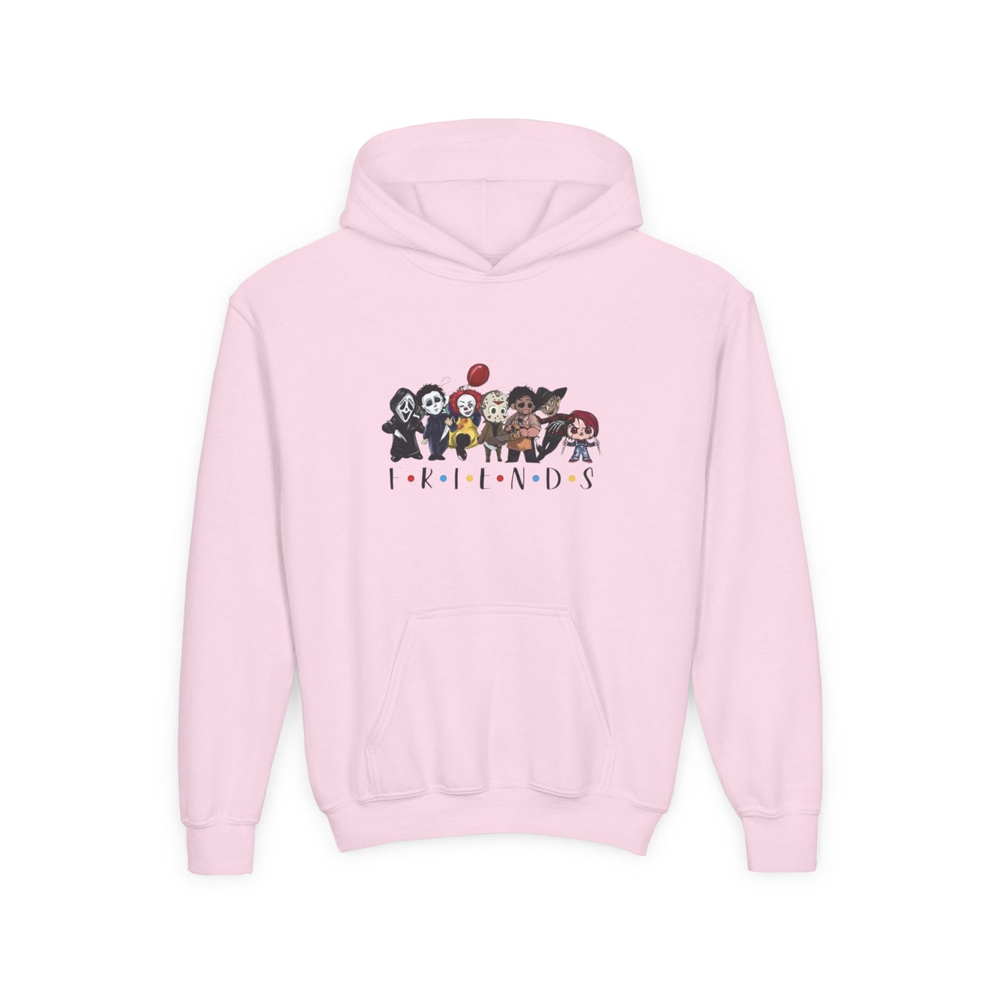 Youth Hooded Sweatshirt - Soft Cotton Polyester Hoodie with Kangaroo Pocket