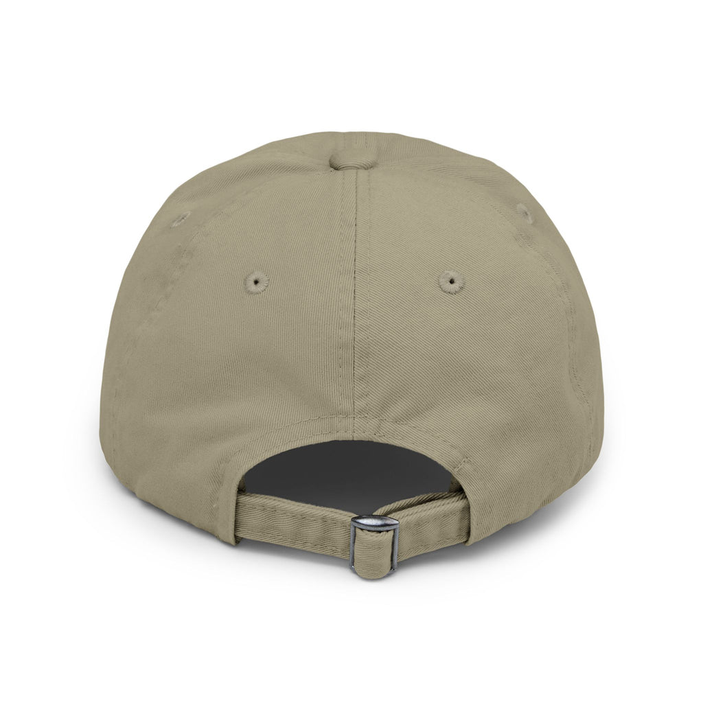 Distressed Baseball Cap - "Wishin' I Was Fishin'" Vintage Fishing Hat