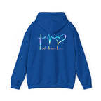 Faith Hope Love Hoodie – Christian Cross Heartbeat Pullover