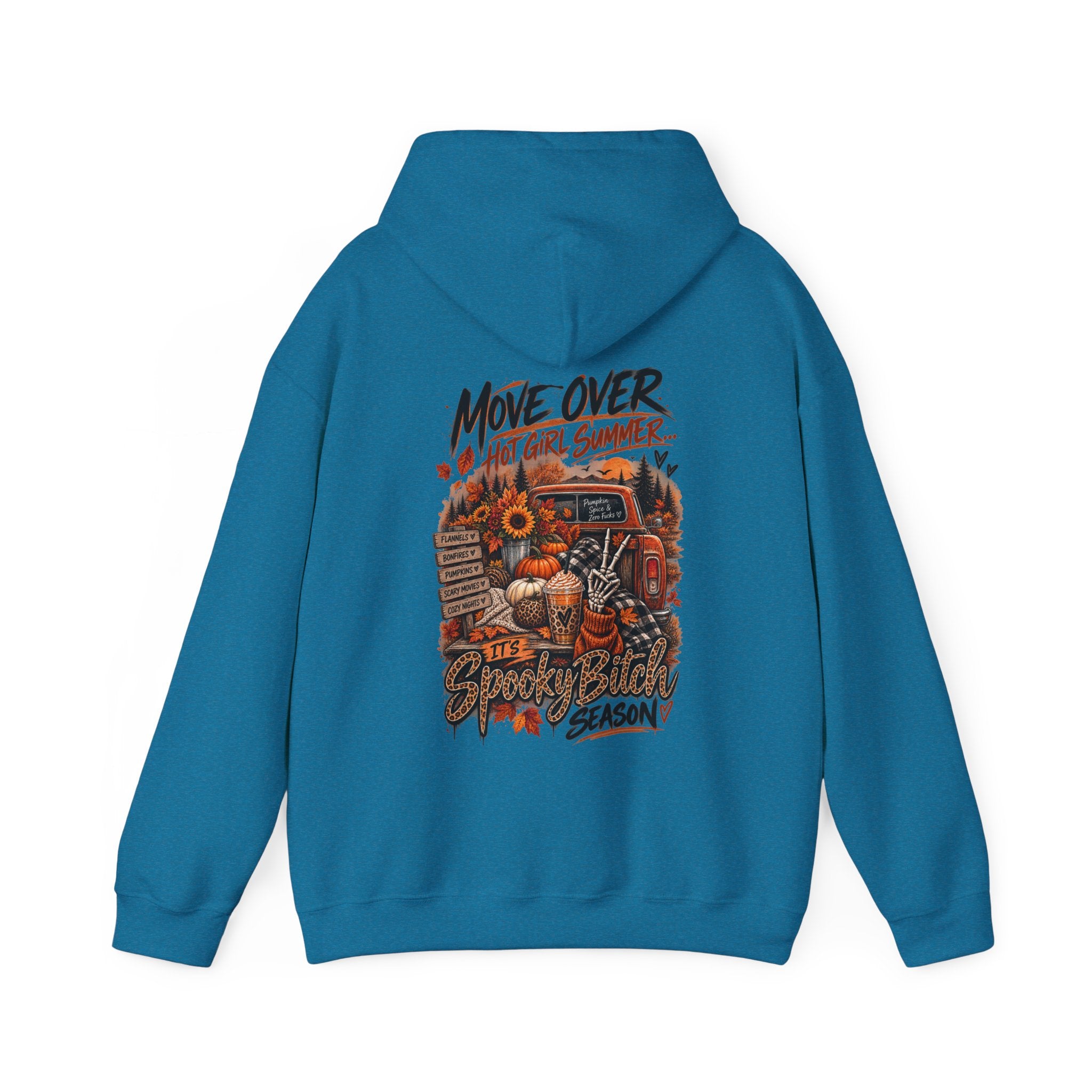Halloween Truck Hoodie — "Move Over" Fall Pumpkin Harvest Sweatshirt