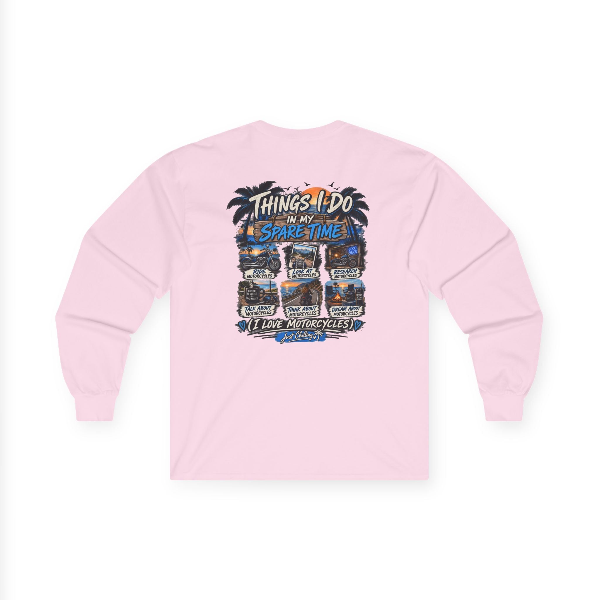 Things I Do In My Spare Time - Motorcycle lover Long Sleeve Tee