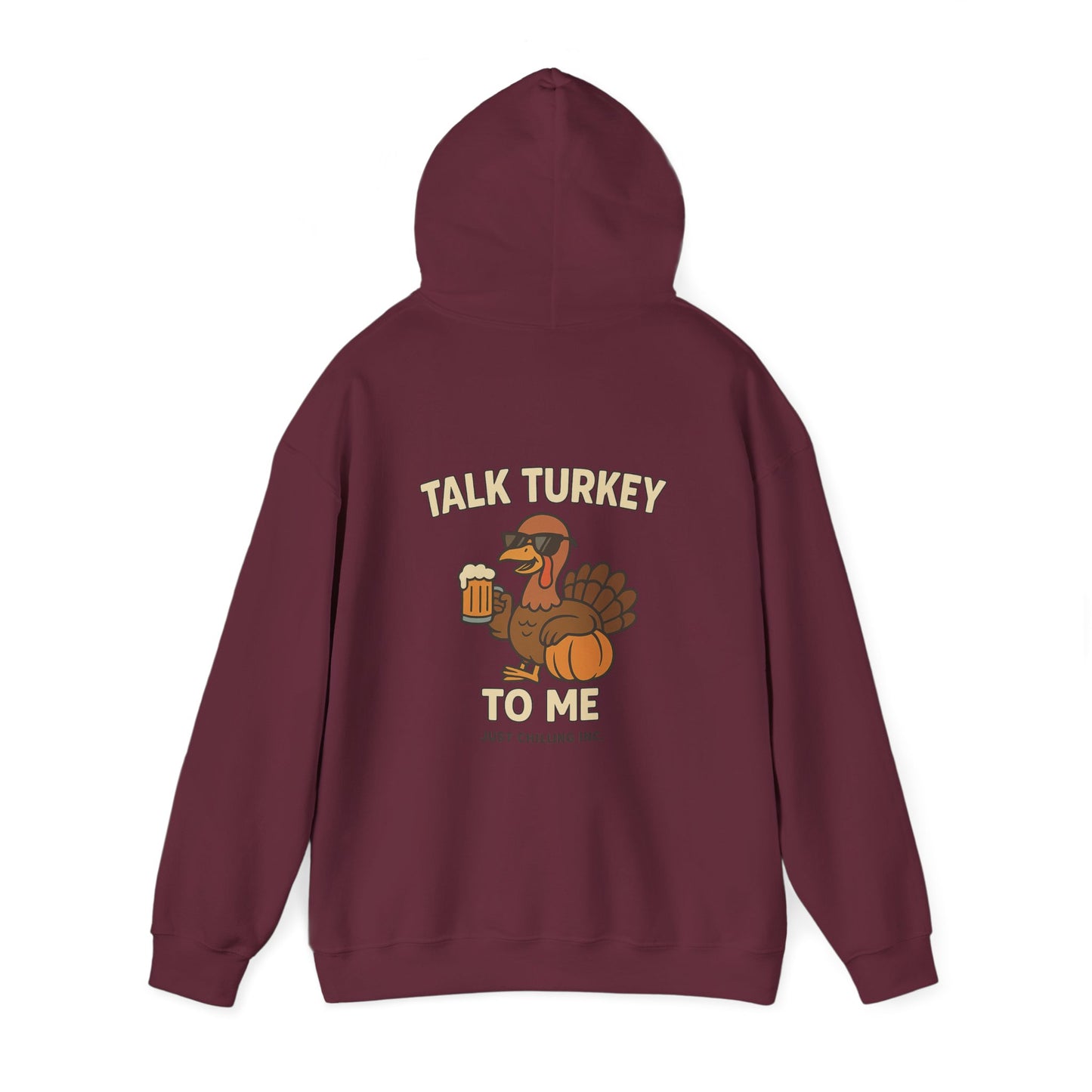 Thanksgiving Hoodie – Cozy Fall Turkey Sweatshirt With Adjustable Hood & Embroidery