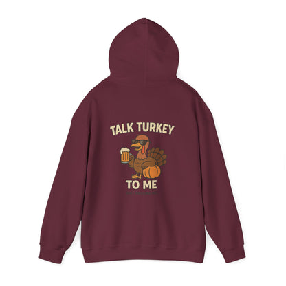Thanksgiving Hoodie – Cozy Fall Turkey Sweatshirt With Adjustable Hood & Embroidery