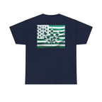 Unisex Heavy Cotton Tee cannabis all-star and flag tee - Just Chilling Inc.