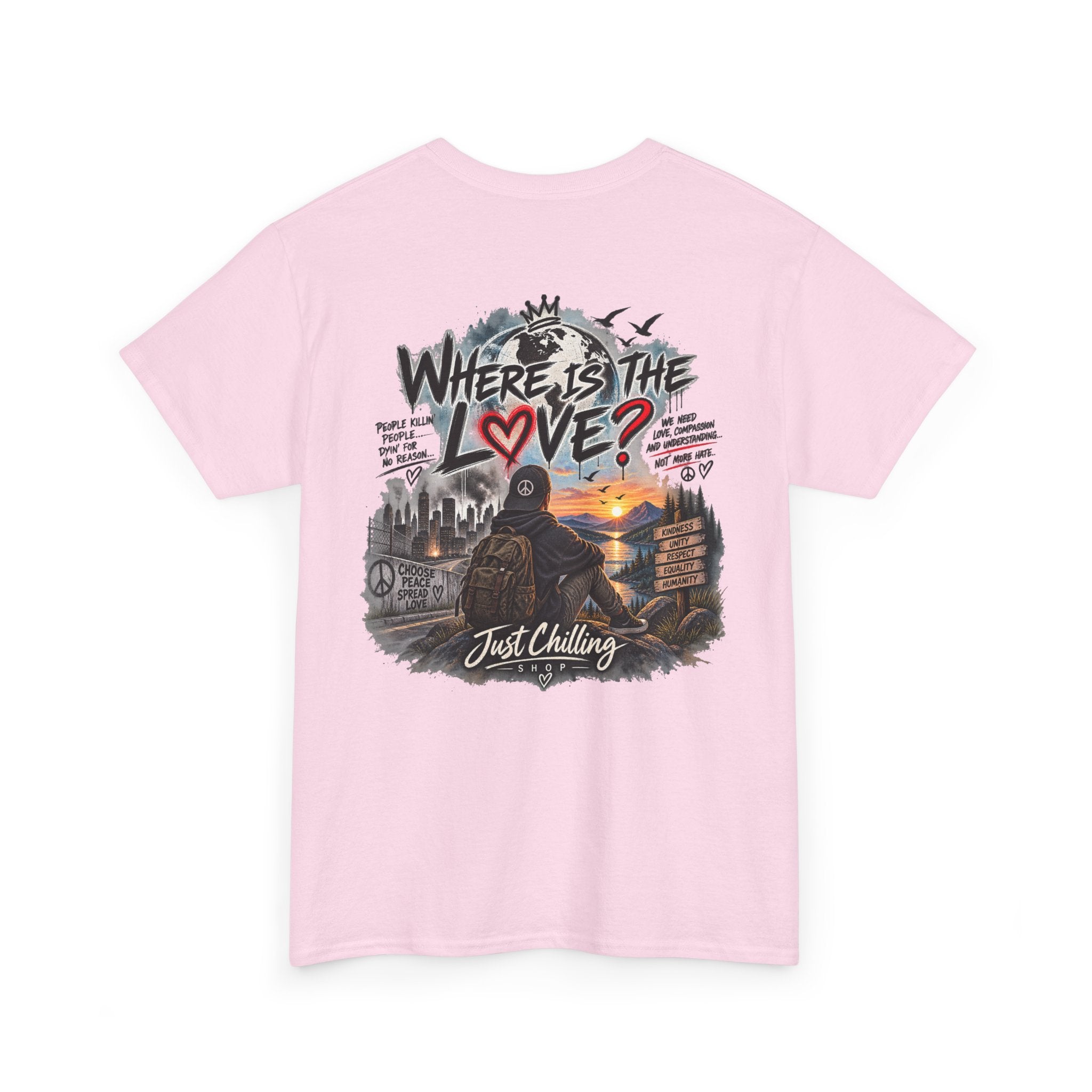Where’s the Love? Peace & Unity Unisex Graphic Tee