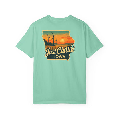 Garment Dyed T-Shirt - Unisex Cotton Tee With Unique Color Texture & Relaxed Fit