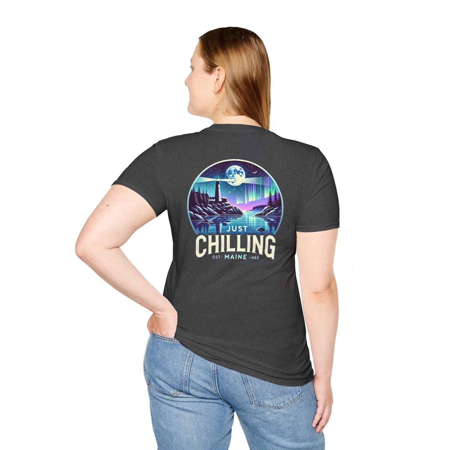 Just Chilling Scenic Tee – Coastal Escape- Maine Edition