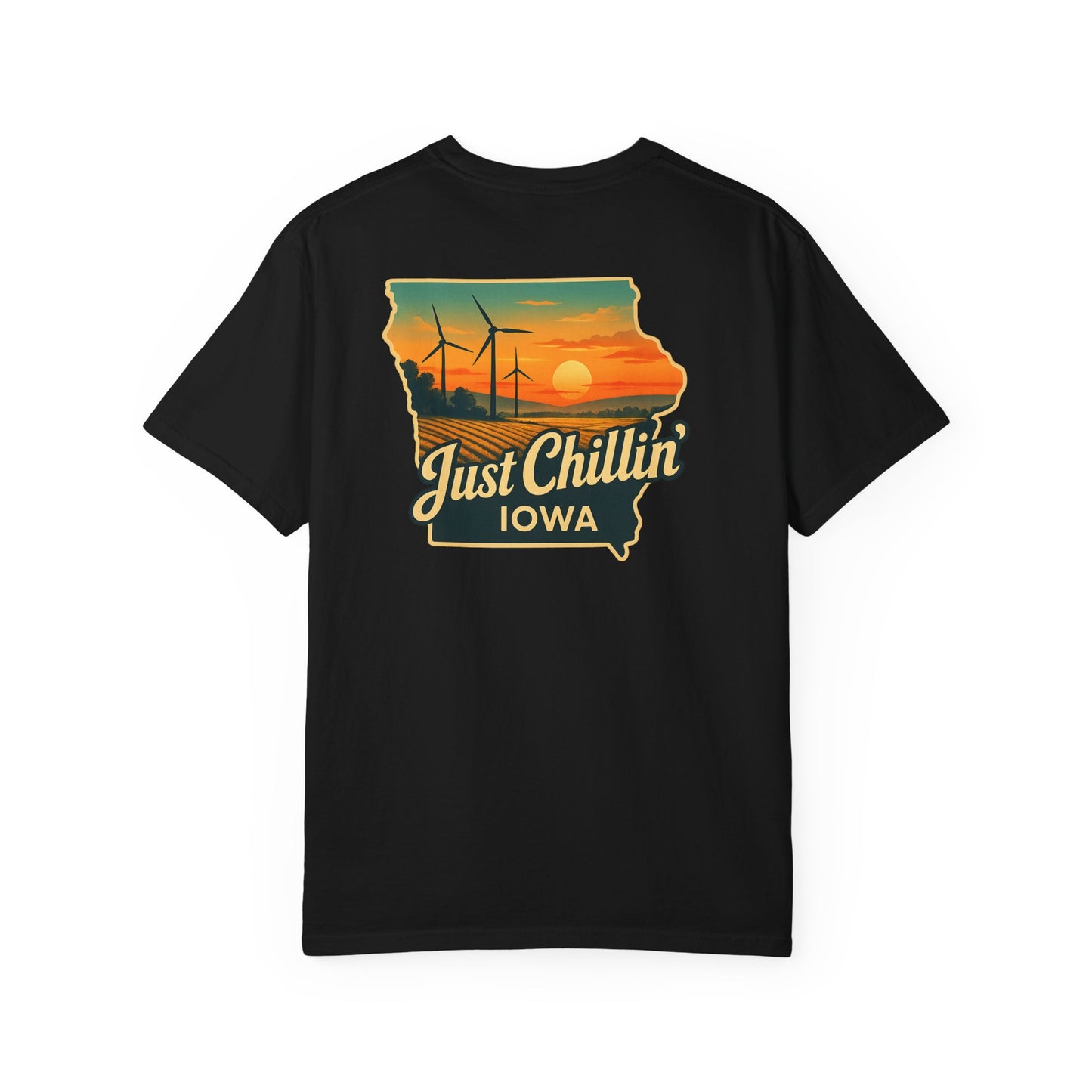 Garment Dyed T-Shirt - Unisex Cotton Tee With Unique Color Texture & Relaxed Fit