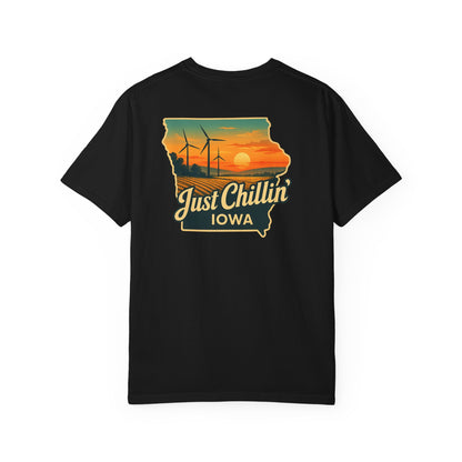 Garment Dyed T-Shirt - Unisex Cotton Tee With Unique Color Texture & Relaxed Fit