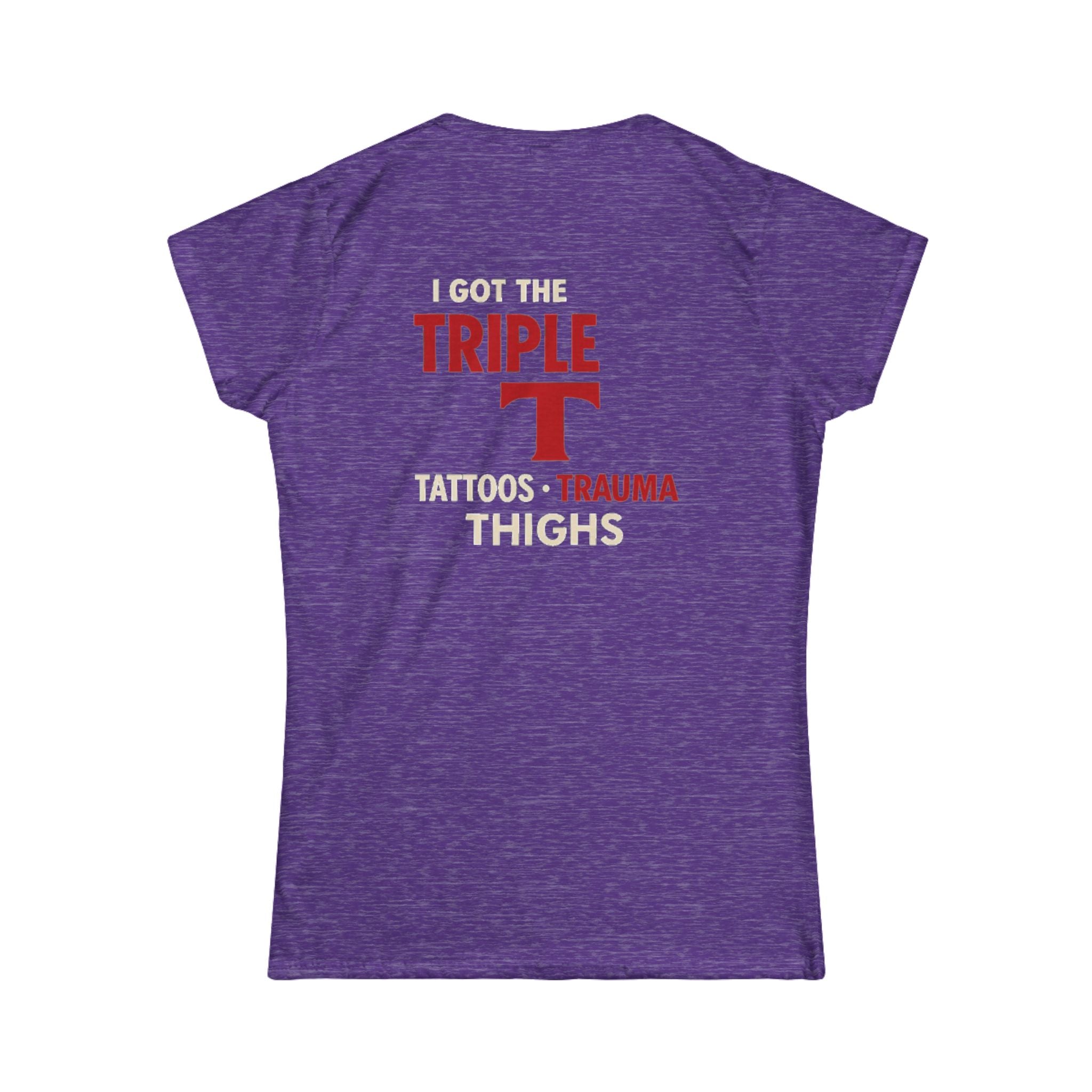 Just Chilling Triple T Women Tee - Casual & Fun Shirt for Tattoo Lovers