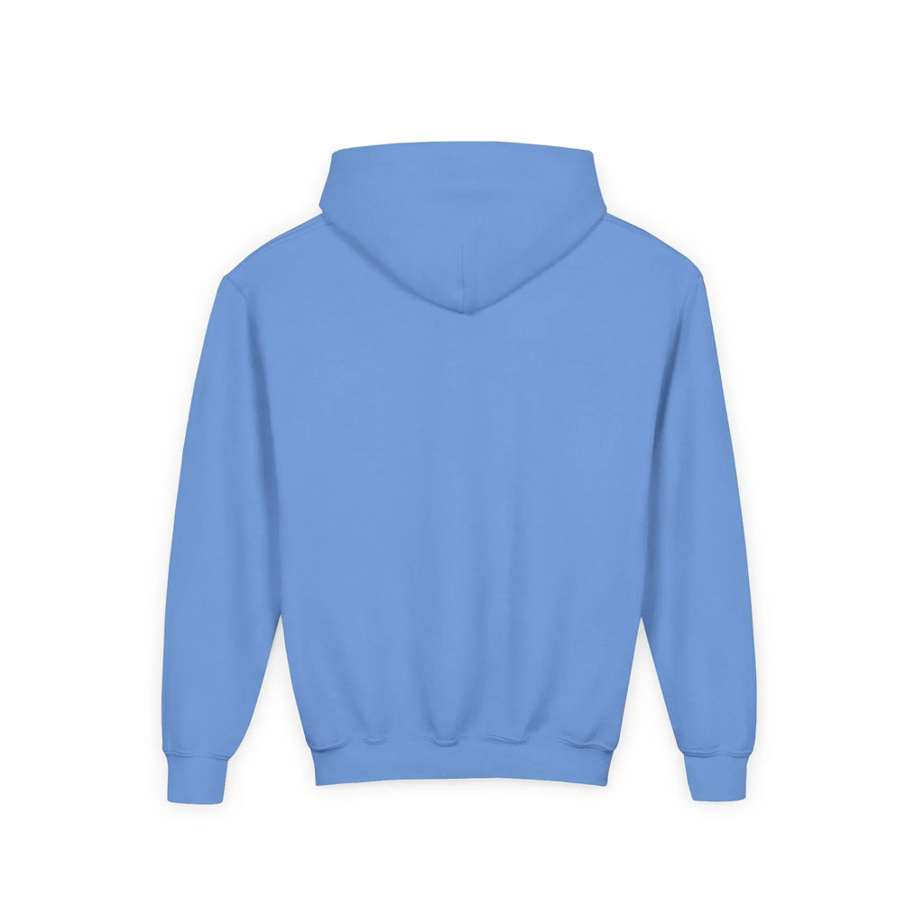 Youth Hooded Sweatshirt - Soft Cotton Polyester Hoodie with Kangaroo Pocket - Just Chilling Inc.