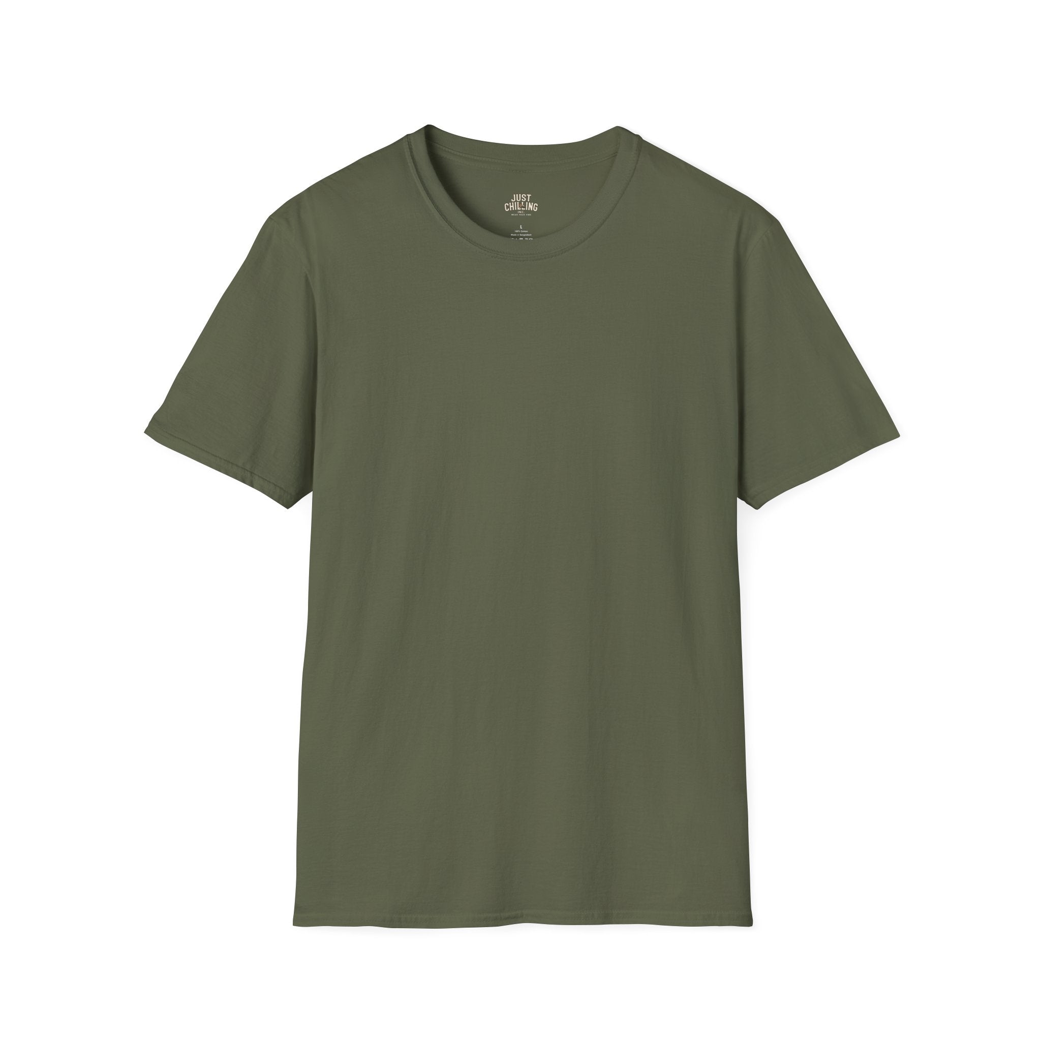 Classic Black Crewneck T-Shirt — Minimal Everyday Tee (Just Chilling)