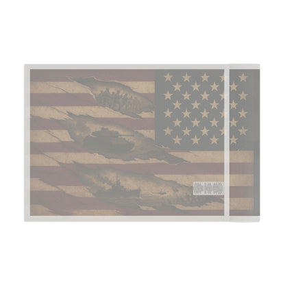 Torn American Flag - Hidden Battles Patriotic Wall Art