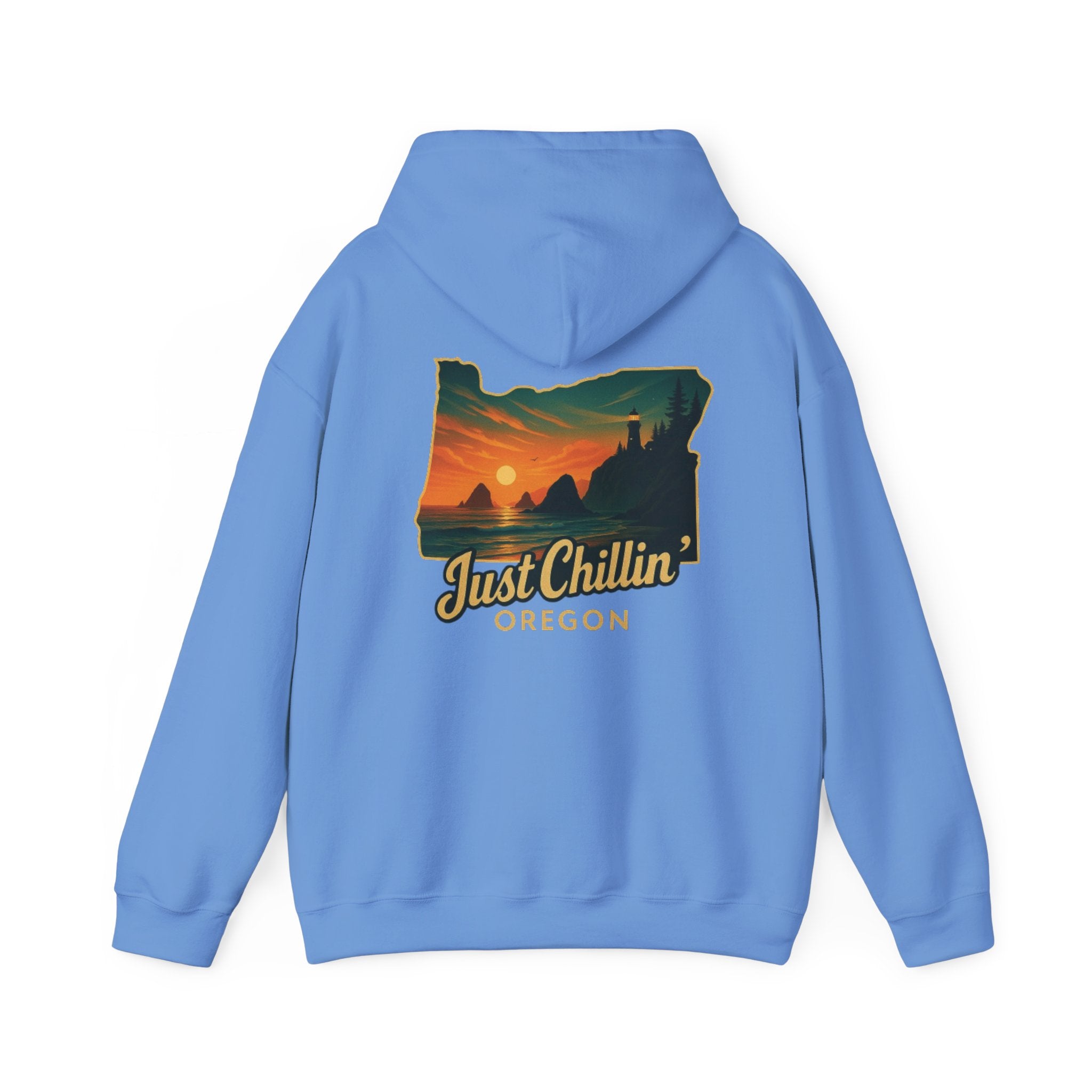 Oregon Sunset Hoodie — "Just Chillin'" Scenic Travel Pullover