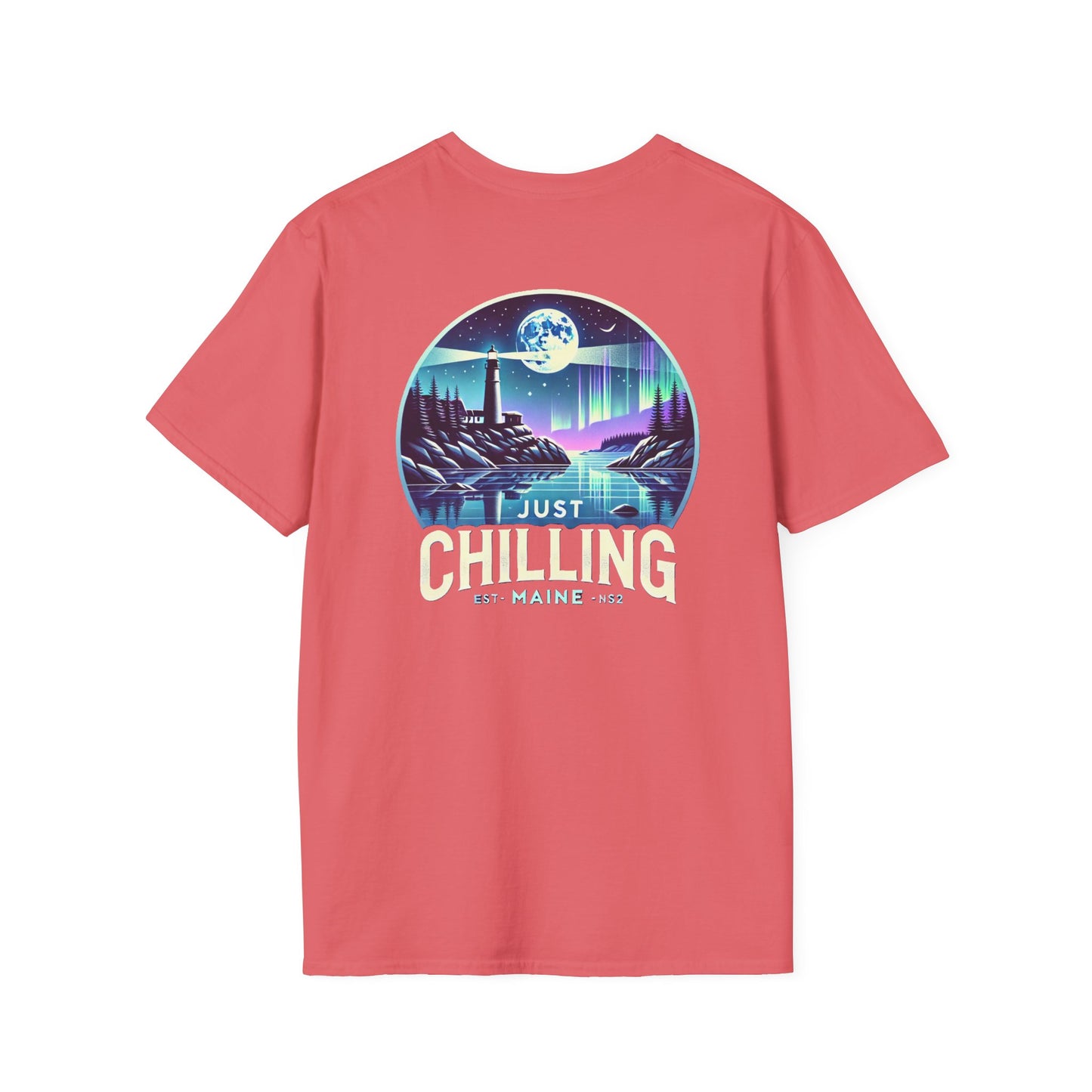 Just Chilling Scenic Tee – Coastal Escape- Maine Edition