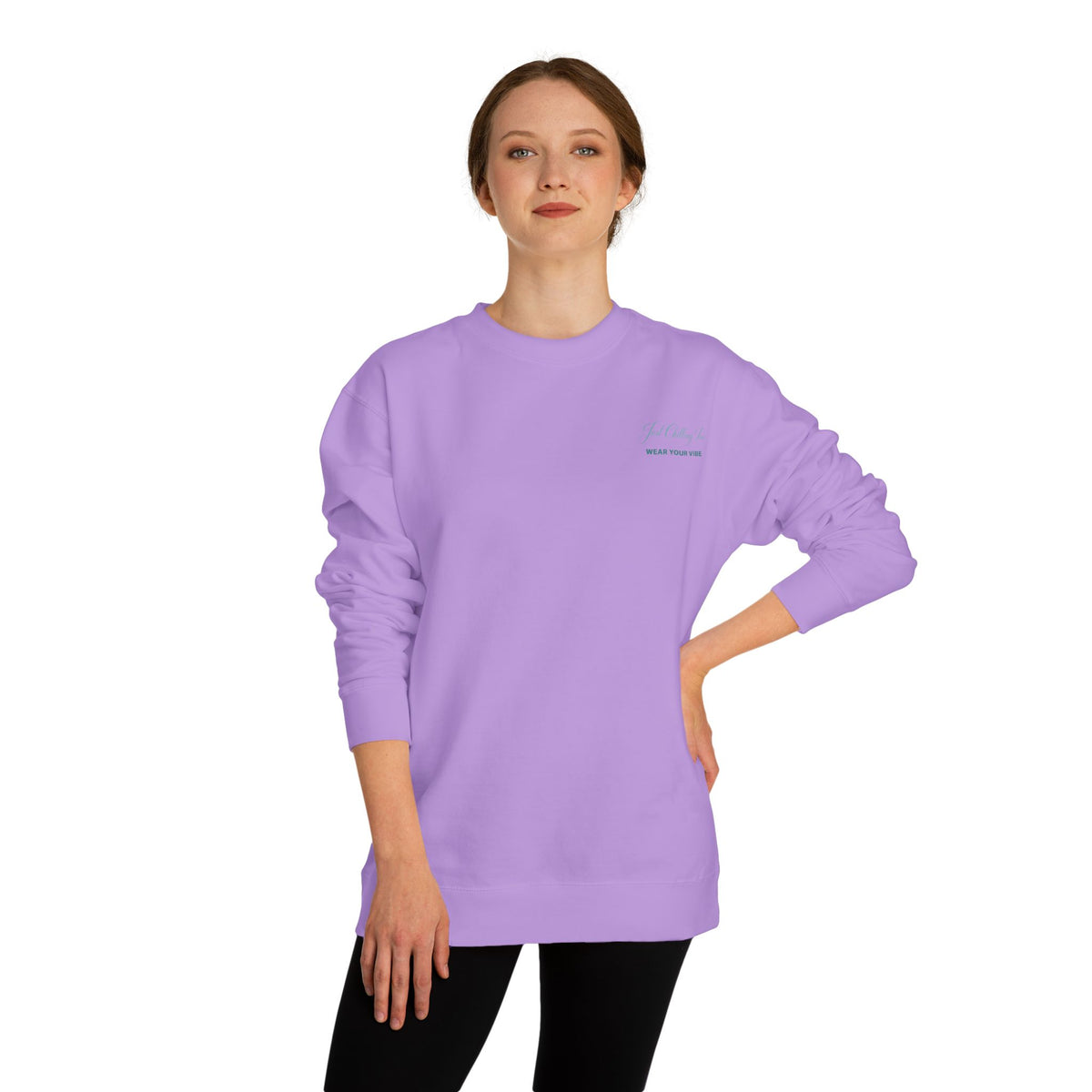 Just Chilling Sweatshirt — Cozy Lake Sunset Crewneck
