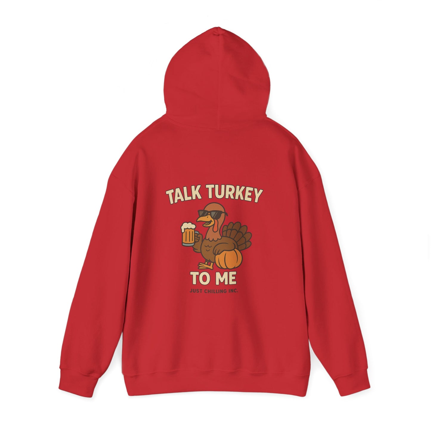 Thanksgiving Hoodie – Cozy Fall Turkey Sweatshirt With Adjustable Hood & Embroidery
