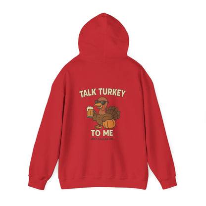 Thanksgiving Hoodie – Cozy Fall Turkey Sweatshirt With Adjustable Hood & Embroidery