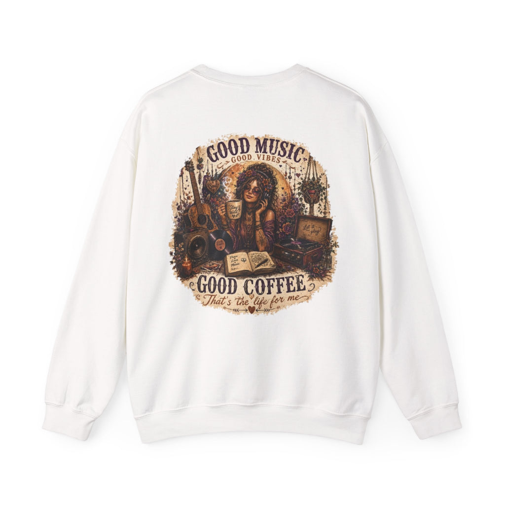 Music is Happiness Lightweight Crewneck Sweatshirt