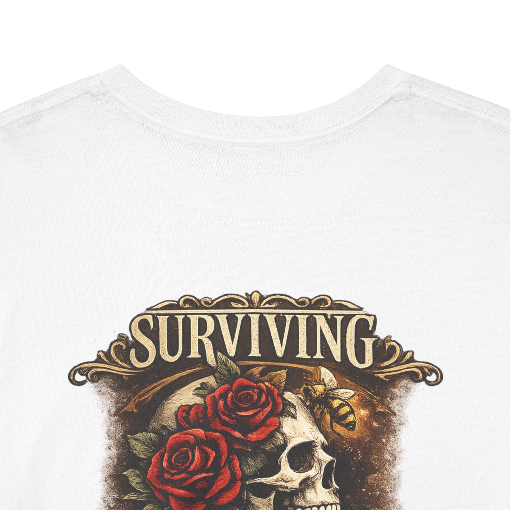 Just Chilling Out, Surviving Out of Spite Tee — Women's Relaxed Vibe Graphic T-Shirt