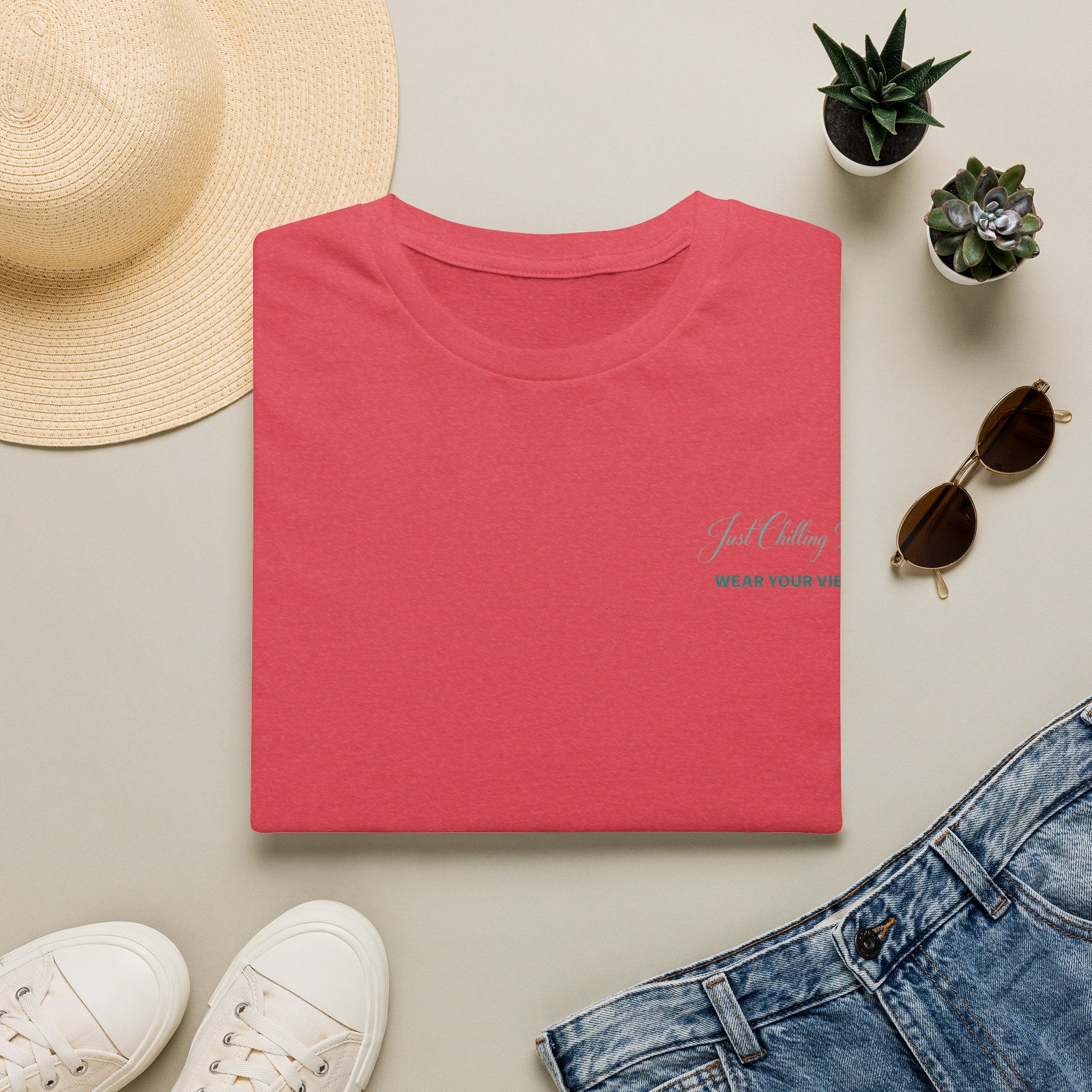 Just Keep Going T-Shirt – Minimal Inspirational "Wear Your Vibe" Chest Tee