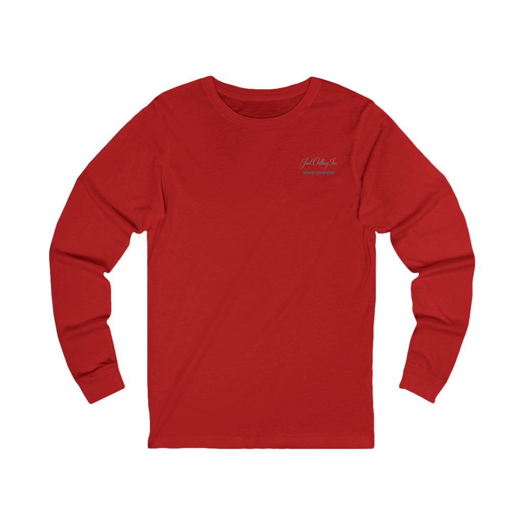 Long Sleeve Tee — "Just Chilling" Camper Van Camping Graphic