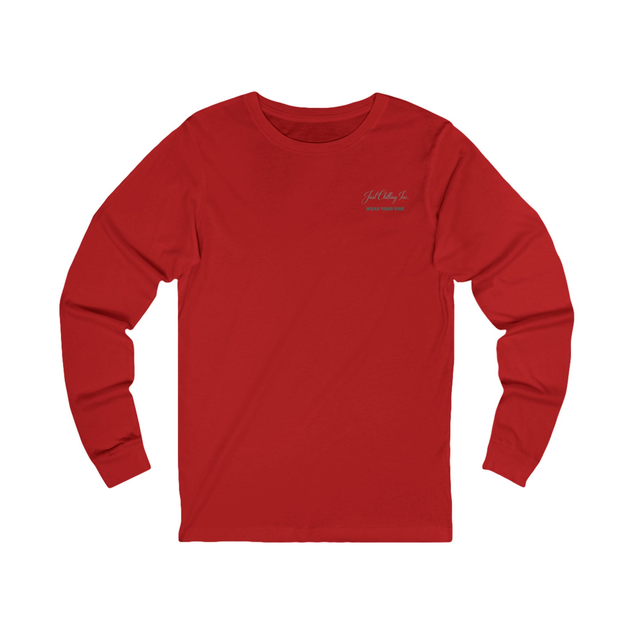 Long Sleeve Tee — "Just Chilling" Camper Van Camping Graphic