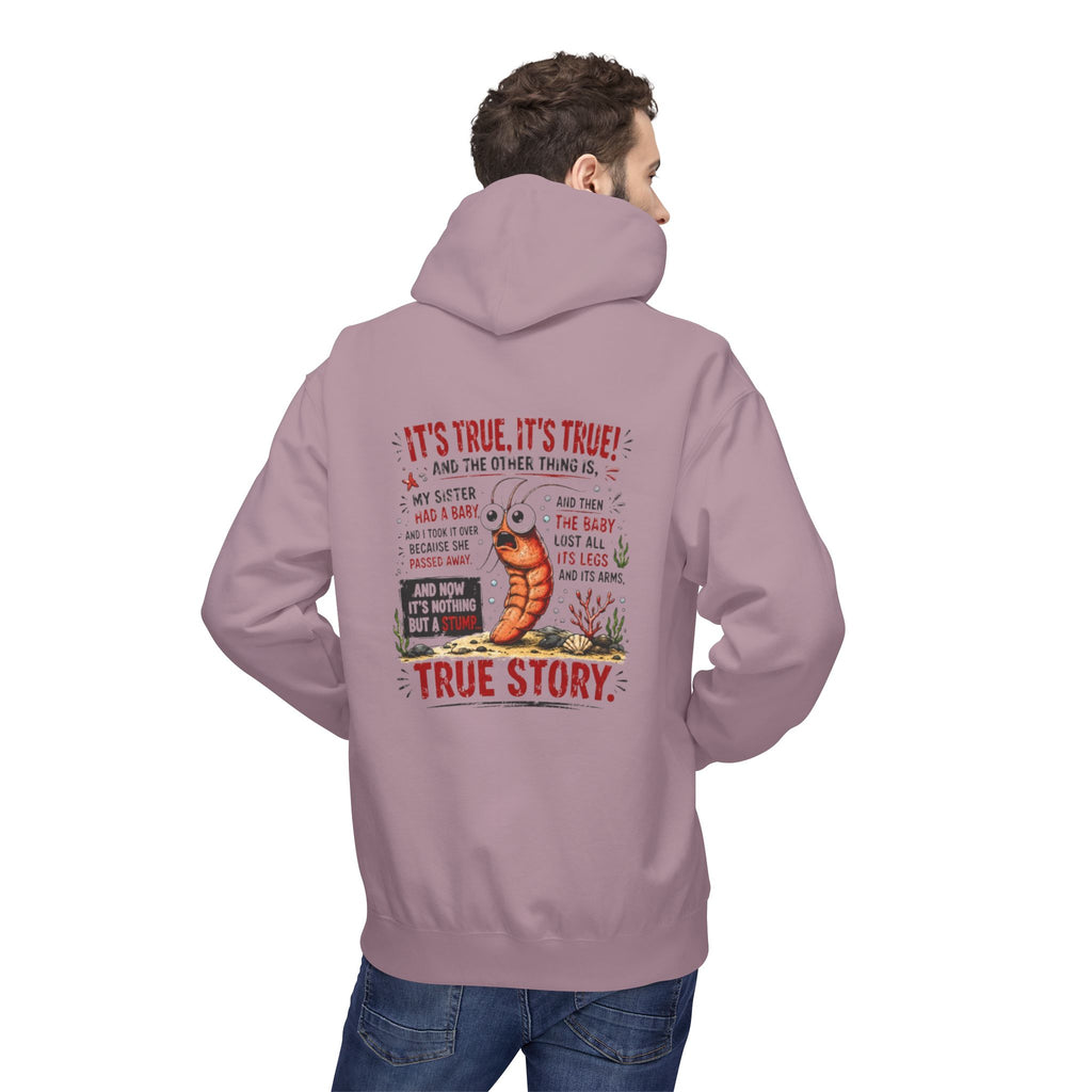 'True Story' Funny  Sharktale's Shrimp Graphic Pullover