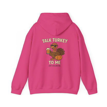 Thanksgiving Hoodie – Cozy Fall Turkey Sweatshirt With Adjustable Hood & Embroidery