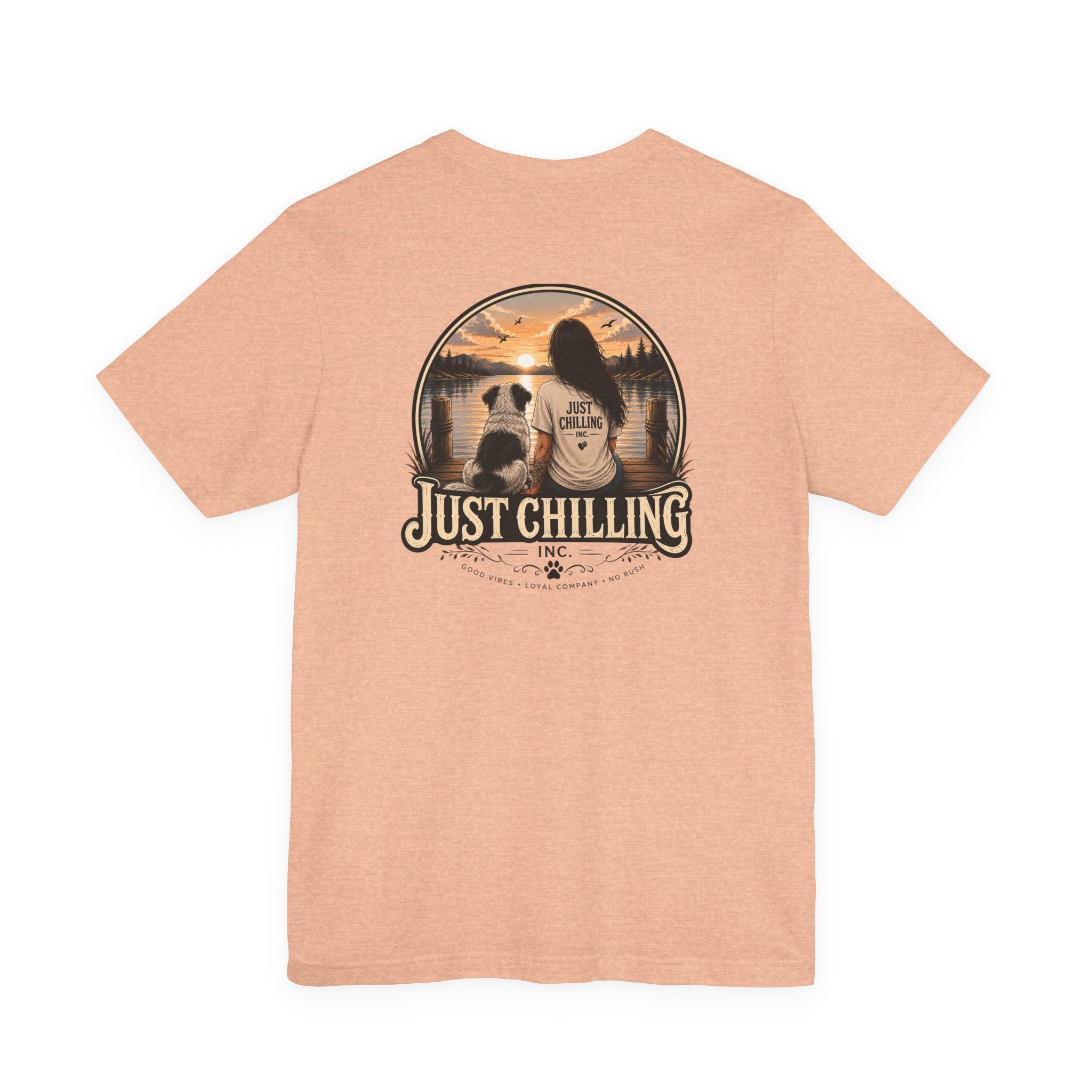 Jersey Short Sleeve Tee – Unisex Cotton Crew Neck Girl Dog Shirt