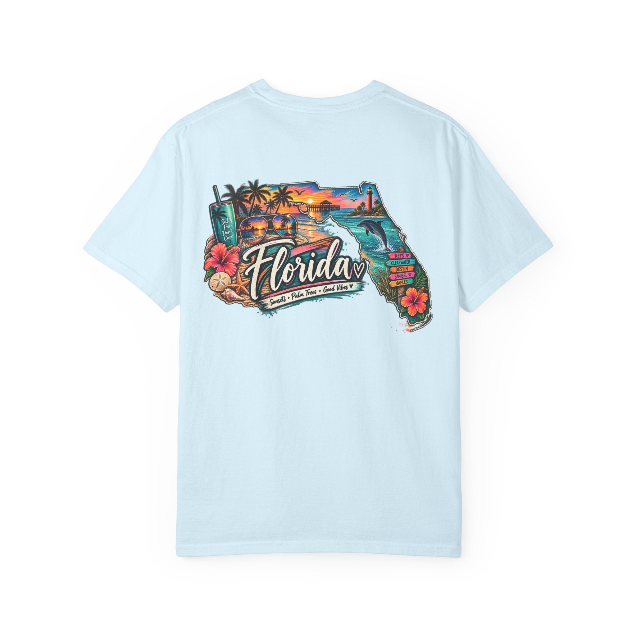 Florida Vintage Map T‑Shirt — Retro Beach State Graphic Tee