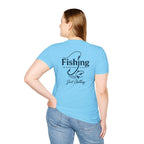 Fishing Addiction Unisex T-Shirt, Casual Wear, Outdoor Shirt, Gift for Fishermen, Summer Tee, Fishing Enthusiast Apparel - Just Chilling Inc.