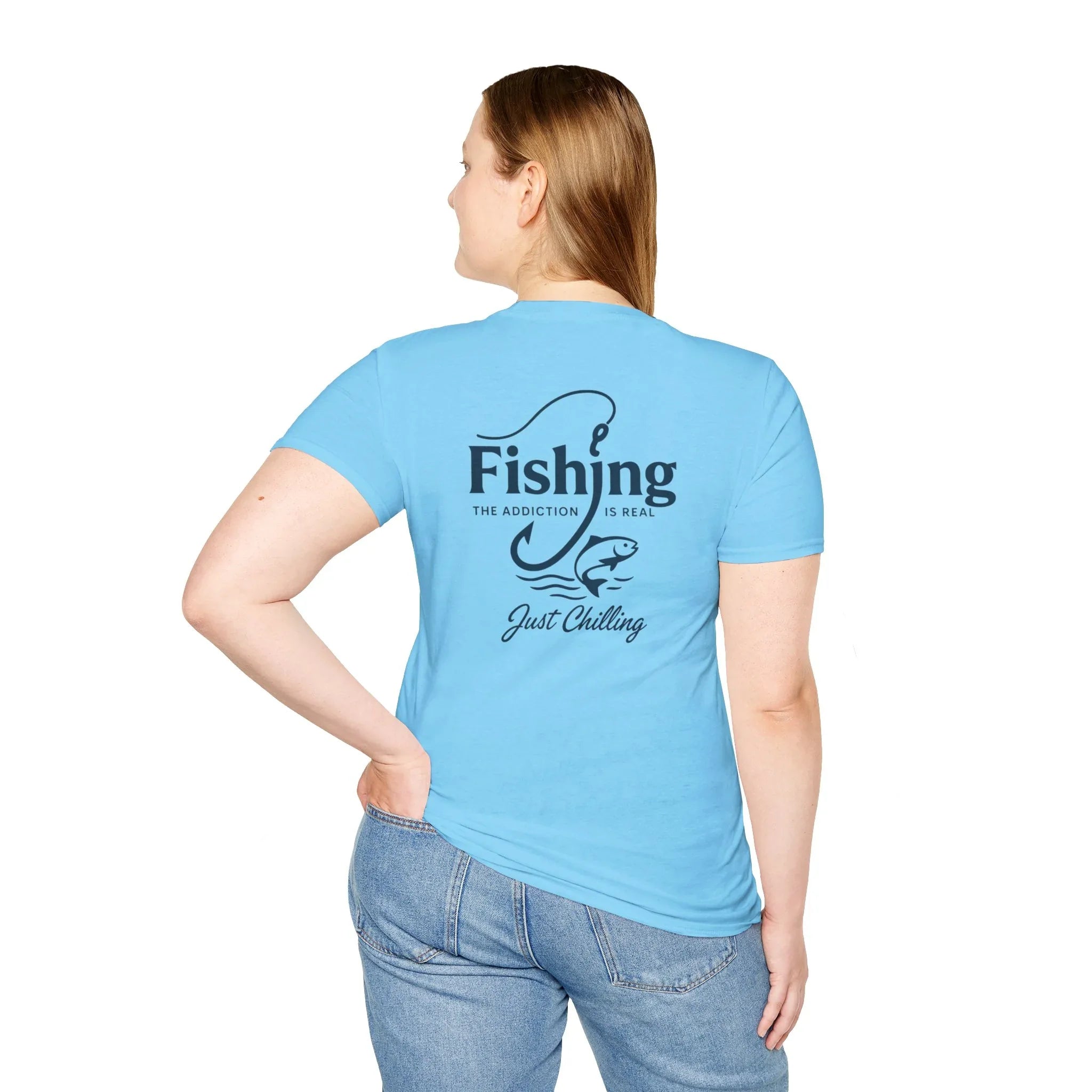 Fishing Addiction Unisex T-Shirt, Casual Wear, Outdoor Shirt, Gift for Fishermen, Summer Tee, Fishing Enthusiast Apparel - Just Chilling Inc.