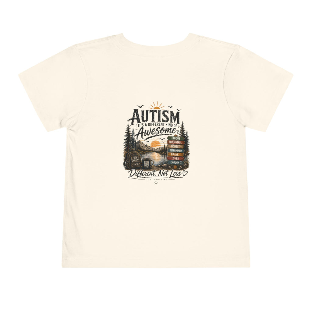 Toddler Tee — "Autism is Awesome" Campfire Adventure Kids Shirt