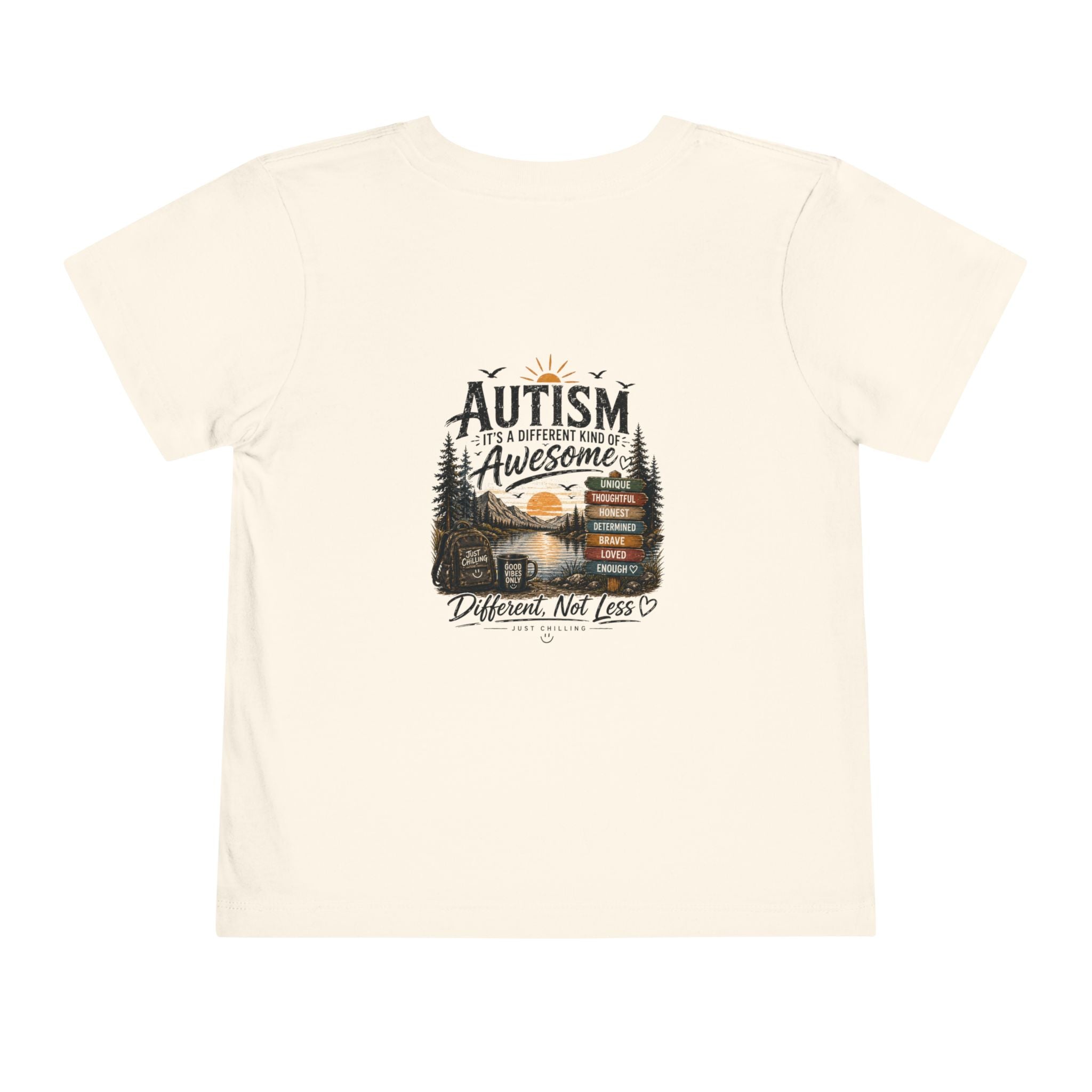 Toddler Tee — "Autism is Awesome" Campfire Adventure Kids Shirt
