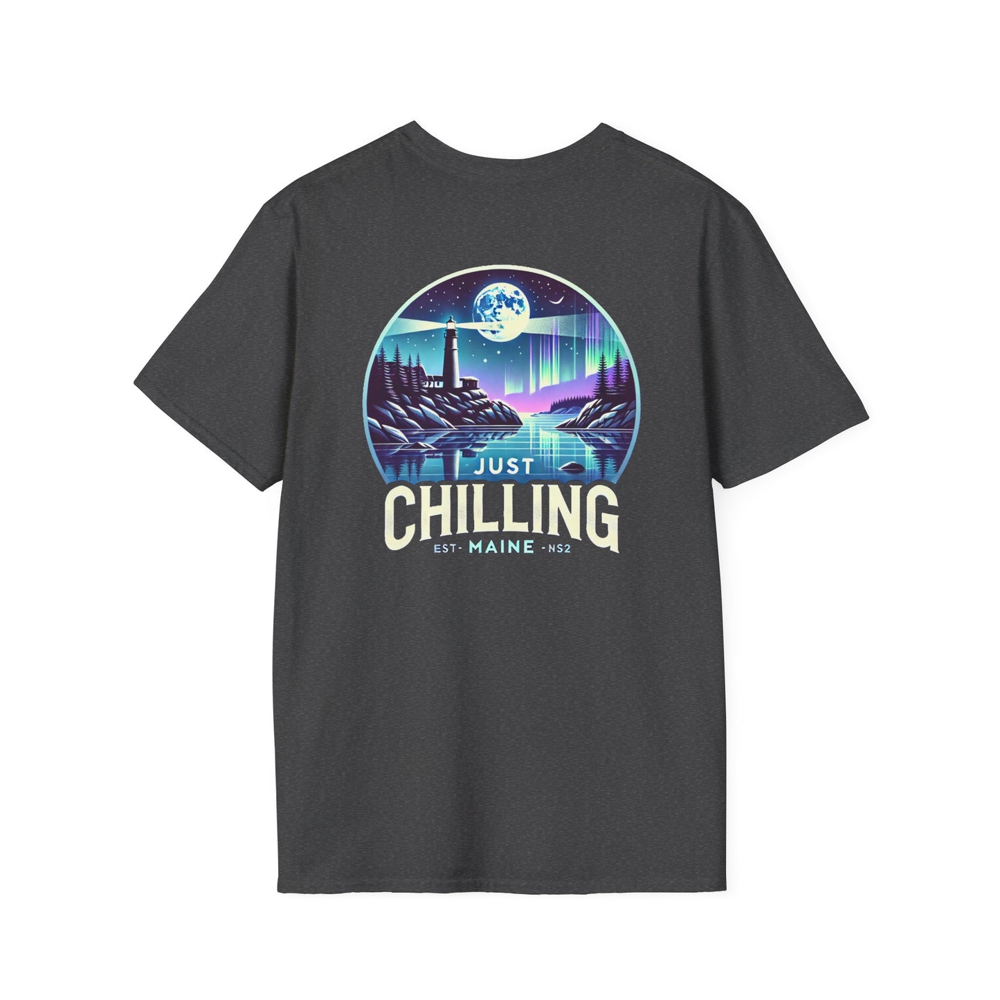 Just Chilling Scenic Tee – Coastal Escape- Maine Edition