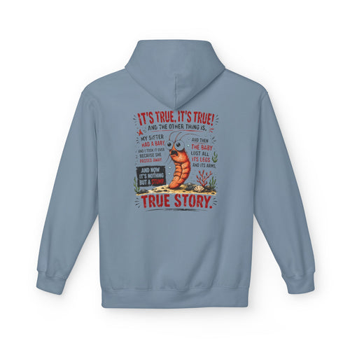 'True Story' Funny  Sharktale's Shrimp Graphic Pullover