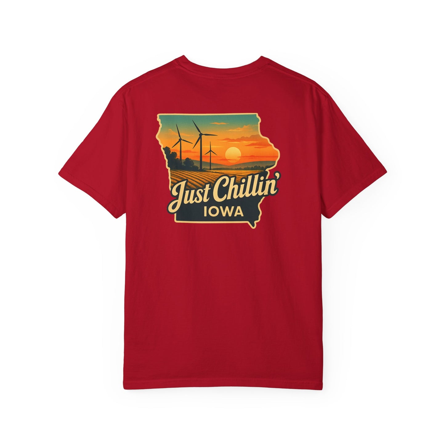 Garment Dyed T-Shirt - Unisex Cotton Tee With Unique Color Texture & Relaxed Fit