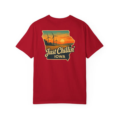 Garment Dyed T-Shirt - Unisex Cotton Tee With Unique Color Texture & Relaxed Fit