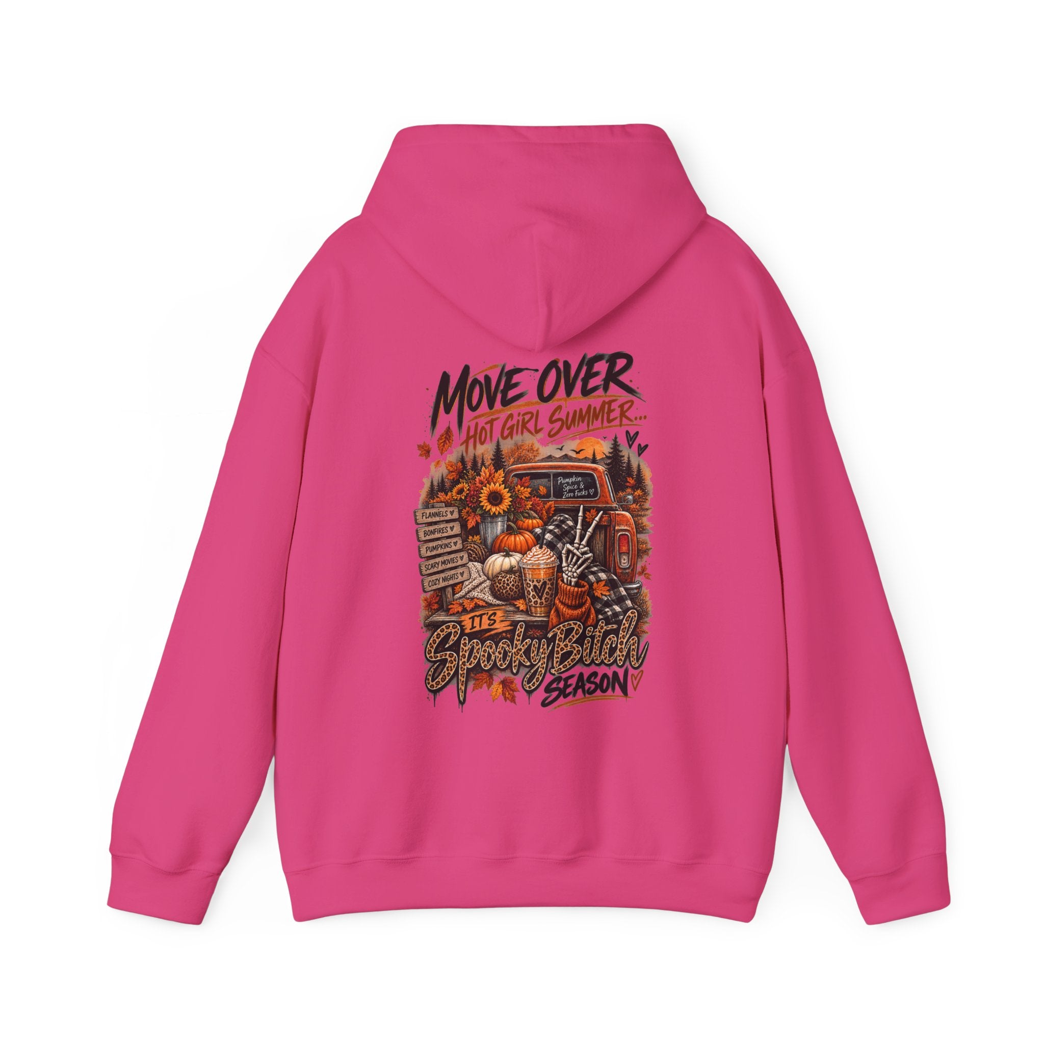 Halloween Truck Hoodie — "Move Over" Fall Pumpkin Harvest Sweatshirt