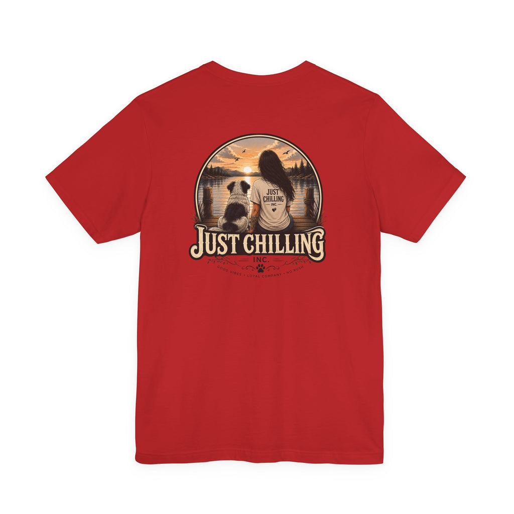 Jersey Short Sleeve Tee – Unisex Cotton Crew Neck Girl Dog Shirt