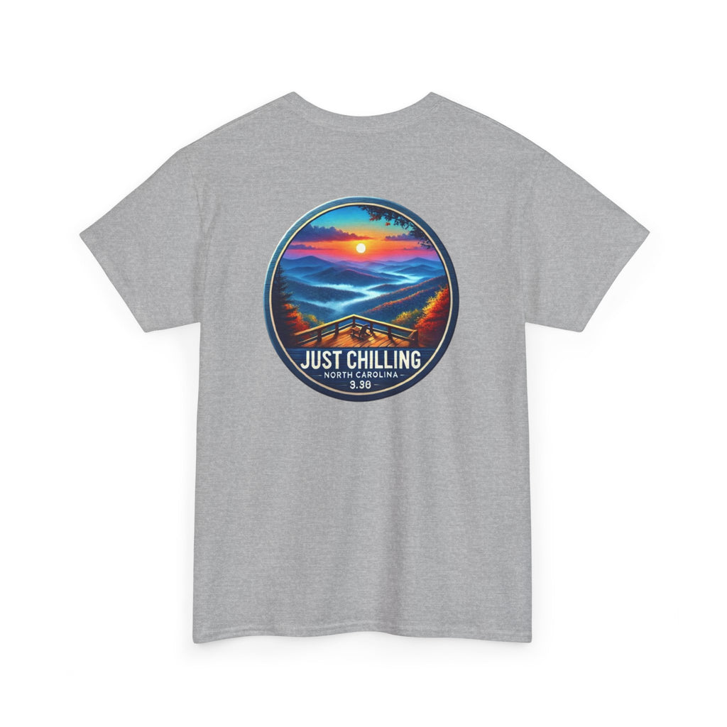 Just Chilling Beach Sunset T-Shirt — Relaxed Vibes Tee North Carolina Vibes