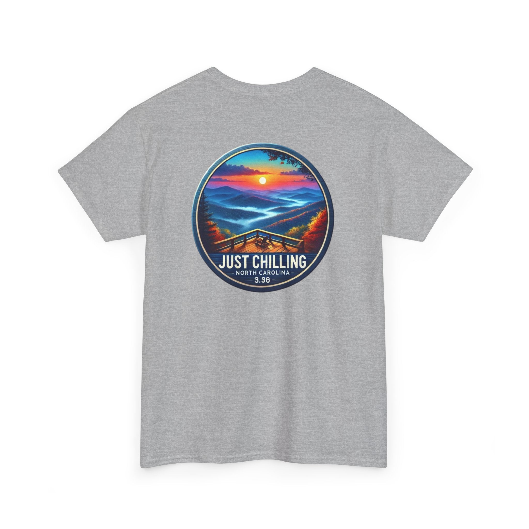 Just Chilling Beach Sunset T-Shirt — Relaxed Vibes Tee North Carolina Vibes
